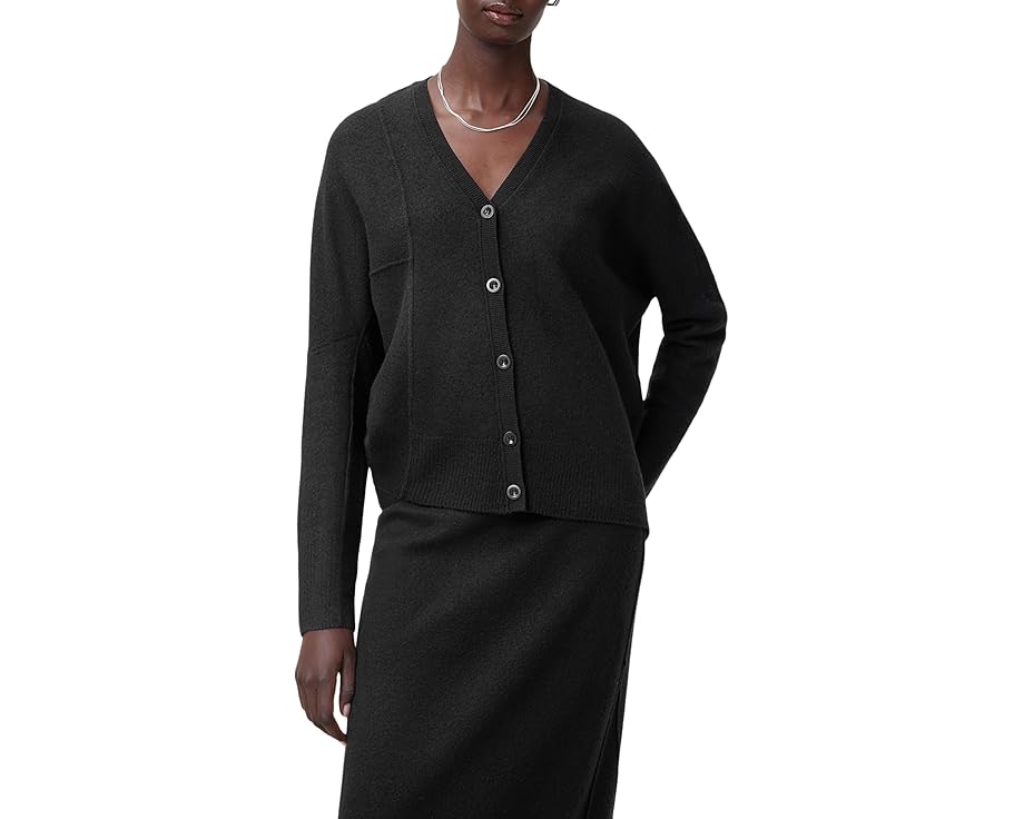 オールセインツ カーディガン 黒色 ブラック レディース 【 ALLSAINTS ANTONIA CARDIGAN / BLACK 】 レディースファッション トップス ニット セーター｜スニケス
