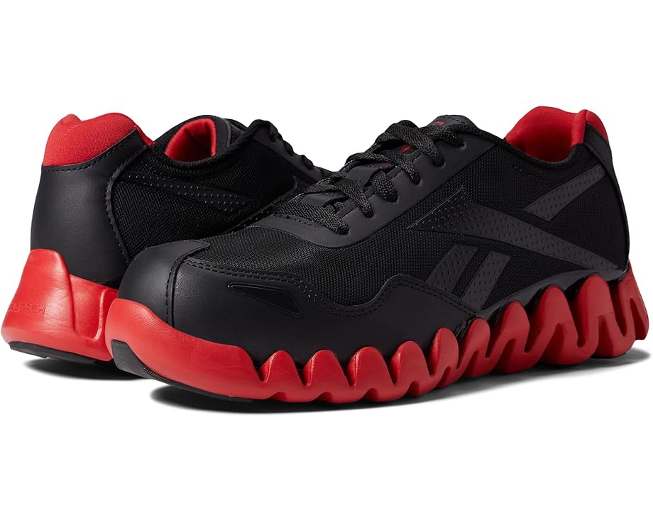 リーボック ワーク リーボック ジグ 黒色 ブラック 赤 レッド スニーカー メンズ 【 REEBOK WORK ZIG PULSE WORK SD10 COMP TOE / BLACK RED 】｜スニケス