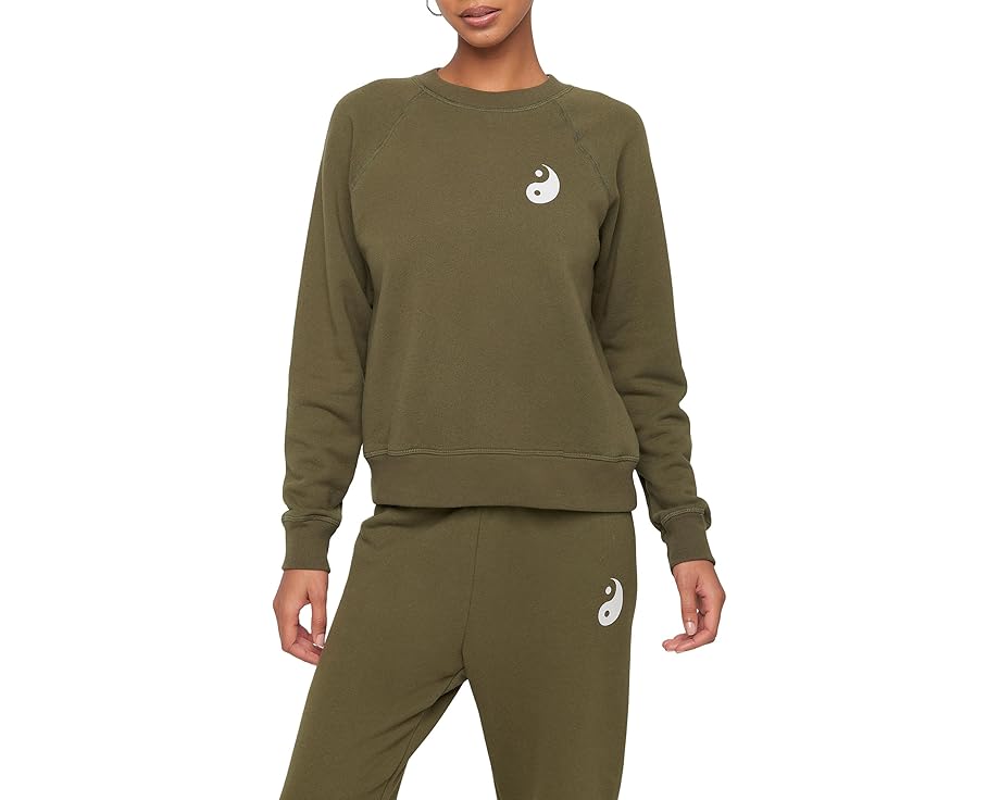 スピリチュアルギャングスター 労働者の一団 レディース 【 SPIRITUAL GANGSTER YIN YANG FOREVER CREW / SPRUCE 】 レディース流行り物 トップス 汗水 調教師
