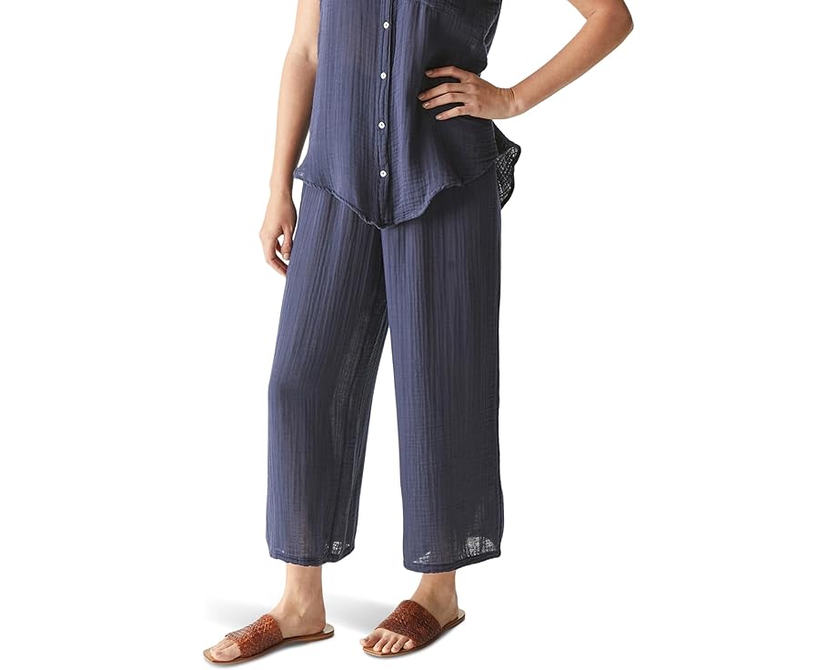 マイケルスターズ スターズ レディース 【 MICHAEL STARS MEDINA SMOCKED WAIST CROPPED PANTS / NOCTURNAL 】 レディースファッション ボトムス パンツ