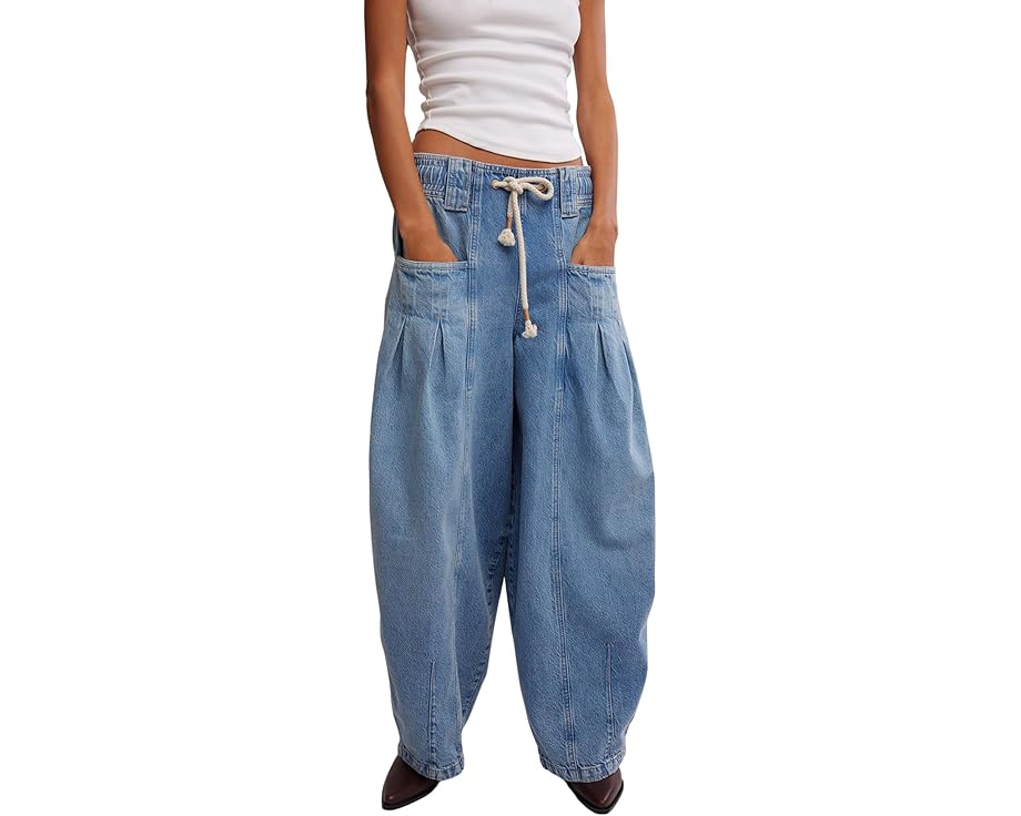 フリーピープル フリー レディース 【 FREE PEOPLE MARGO WIDE BARREL PULL ON / BERGAMOT 】 レディースファッション ボトムス パンツ