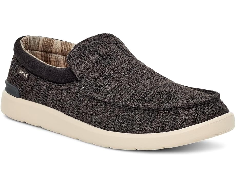 サヌーク サンダル ライト ニット 黒色 ブラック スニーカー メンズ 【 SANUK HANGOUT LITE KNIT / BLACK 】