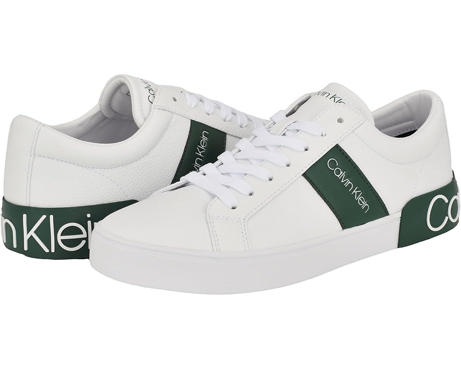 カルバンクライン 白いこと 白いこと 緑 緑であること スニーカー メンズ 【 CALVIN KLEIN ROYDAN / WHITE GREEN 】