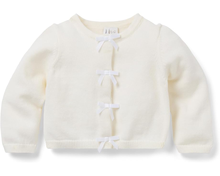 ジャニーアンドジャック カーディガン 白色 ホワイト ジュニア キッズ 【 JANIE AND JACK BOW CARDIGAN / WHITE 】 ベビー マタニティ トップス セーター