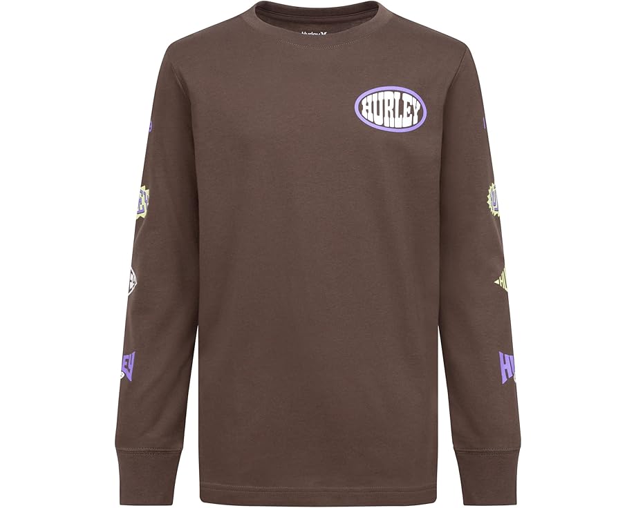 ハーレー スリーブ Tシャツ 長袖 ジュニア キッズ 【 HURLEY KIDS BADGE LONG SLEEVE TEE / ESPRESSO 】 ベビー マタニティ トップス カットソー 11,100円