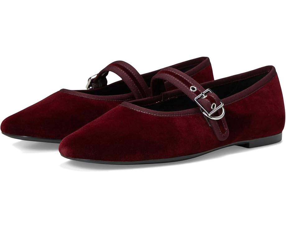 バガボンドシューメイカーズ 赤 赤いこと レディース 【 VAGABOND SHOEMAKERS JOLIN VELVET MARYJANE FLAT / DARK RED 】