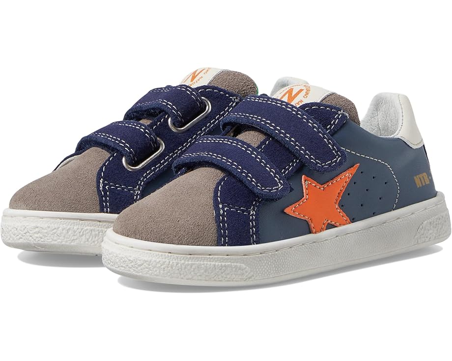 ナチュリーノ 灰色 グレー 紺色 ネイビー ジュニア キッズ 【 NATURINO PINN VL / DARK GREY NAVY 】 ベビー マタニティ スニーカー
