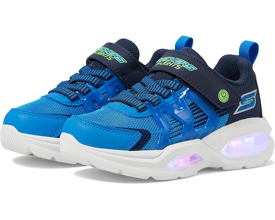 スケッチャーズ 青色 ブルー 紺色 ネイビー ジュニア キッズ 【 SKECHERS KIDS PRISMATRONS / BLUE NAVY 】 ベビー マタニティ スニーカー