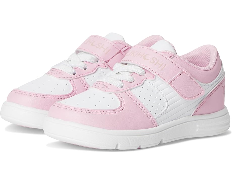 ツキホシ コート ピンク 白色 ホワイト ジュニア キッズ 【 TSUKIHOSHI KIDS COURT / PINK WHITE 】 ベビー マタニティ スニーカー