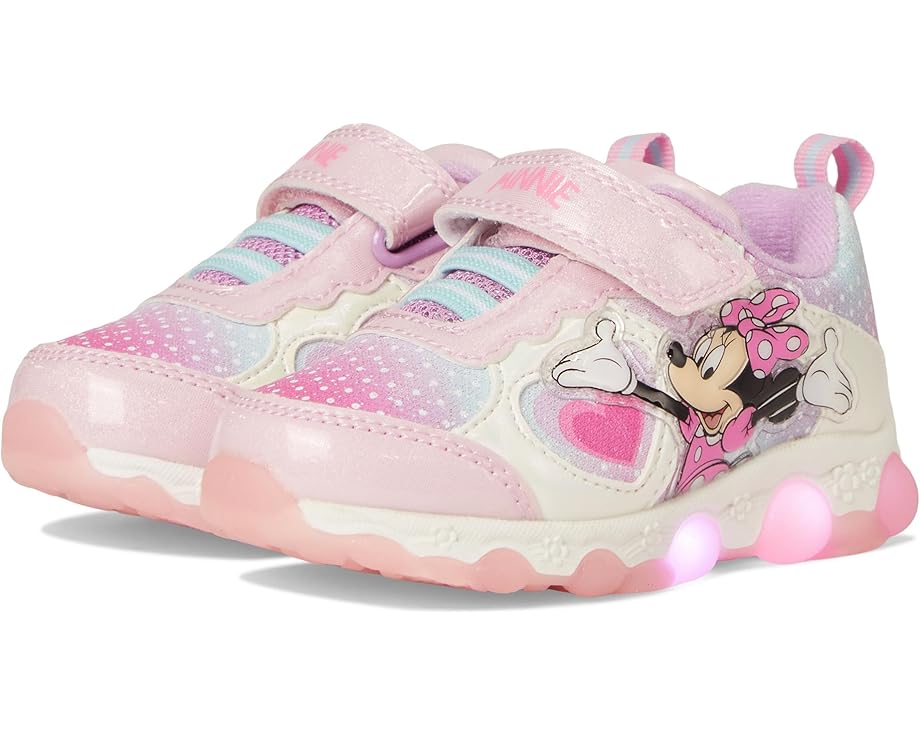 靴 スニーカー ピンク ジュニア キッズ 【 JOSMO MINNIE MOUSE LIGHTED SNEAKER / PINK 】 ベビー マタニティ