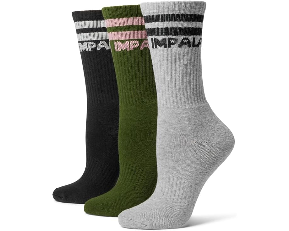 インパラローラースケート ストライプ 3個入 カモ柄 レディース 【 IMPALA ROLLERSKATES IMPALA STRIPE SOCK 3-PACK / CAMO 】 インナー 下着 ナイトウエア レッグ
