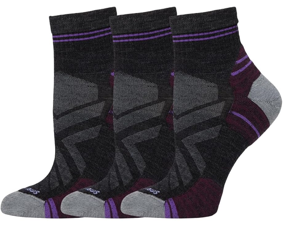かっこ良い羊毛 ソックス 3個入 レディース 【 SMARTWOOL HIKE TARGETED CUSHION ANKLE SOCKS 3-PACK / 】 肌付き 肌付き ナイト爵御召しもの レッグ
