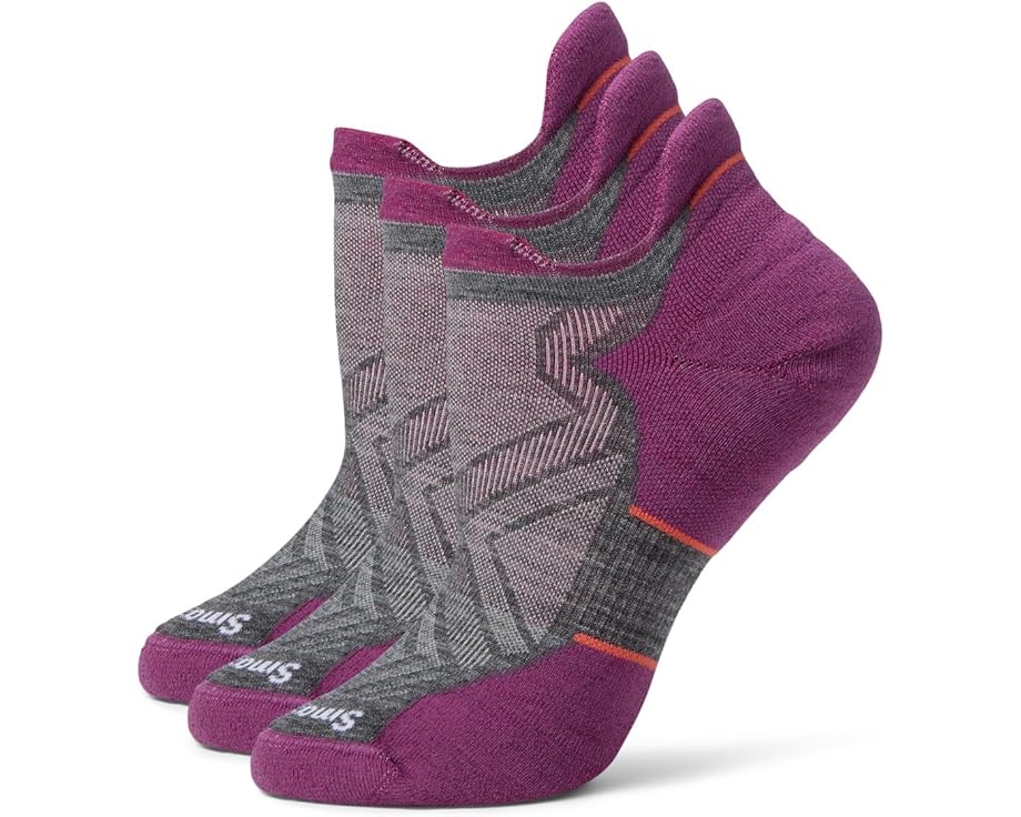 かっこ良い羊毛 幽客 ソックス 薄墨色 薄墨色 薄墨色 3個入 レディース 【 SMARTWOOL RUN TARGETED CUSHION LOW ANKLE SOCKS 3 PACK / MEDIUM GRAY 】 肌付き 肌付き ナイト爵御召しもの レッグ