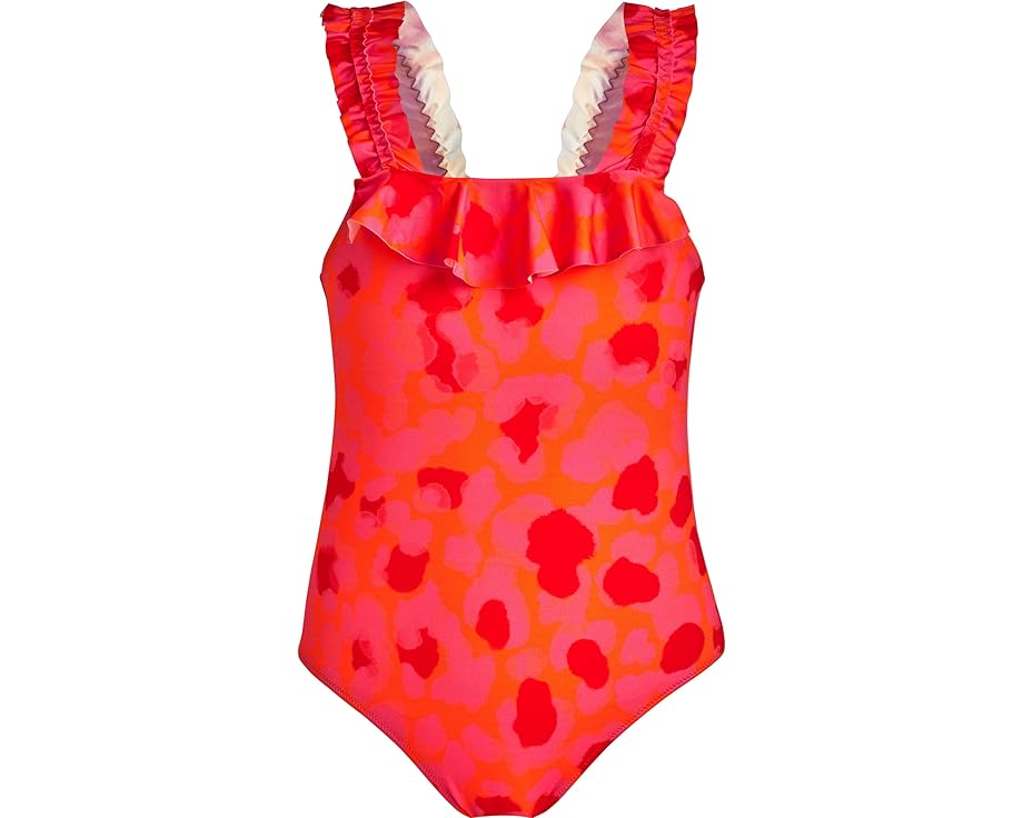 ヒョウ柄 レオパード お坊っちゃん キッズ 【 VILEBREQUIN KIDS NEW LEOPARD STRETCH GINY / ABRICOT 】 もの言う花 マタニティ 水泳着