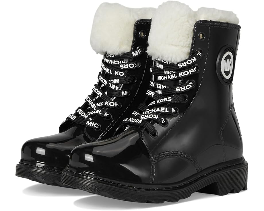 マイケルマイケルコース 黒いこと 黒いこと お坊っちゃん キッズ 【 MICHAEL MICHAEL KORS KIDS MONTIAGNE / BLACK 】 もの言う花 マタニティ ブーツ