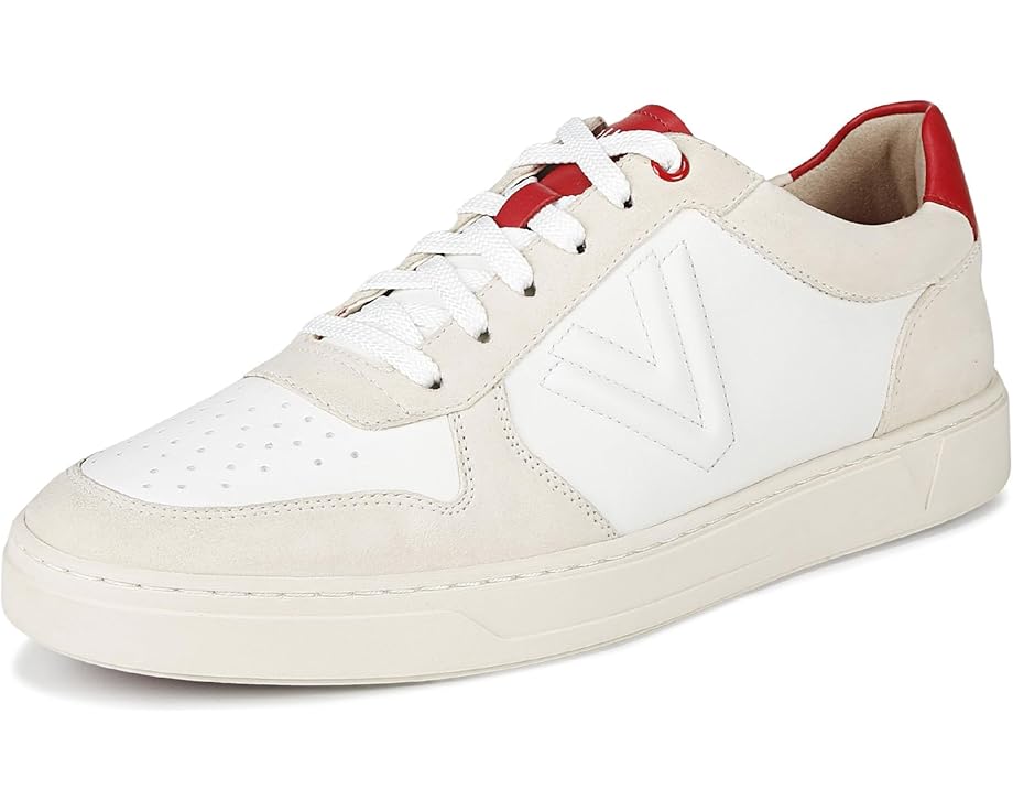 バイオニック コート クリーム 白色 ホワイト 赤 レッド レザー スニーカー メンズ 【 VIONIC LUCAS COURT OXFORDS / CREAM WHITE RED LEATHER 】