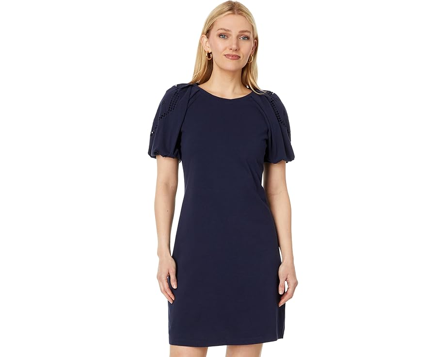 ニックプラスゾーイ スリーブ Tシャツ ドレス 藍色 インディゴ NIC+ZOE レディース 【 STATEMENT SLEEVE T-SHIRT DRESS / DARK INDIGO 】 レディースファッション