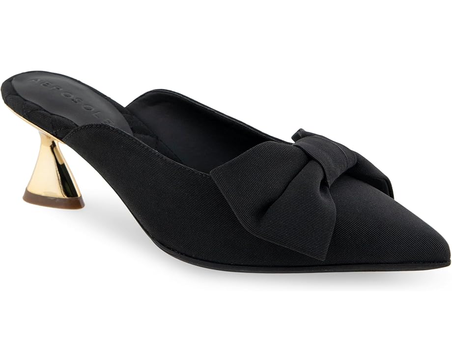 エアロソールズ 黒いこと 黒いこと レディース 【 AEROSOLES JUJU / BLACK FABRIC 】 パンプス