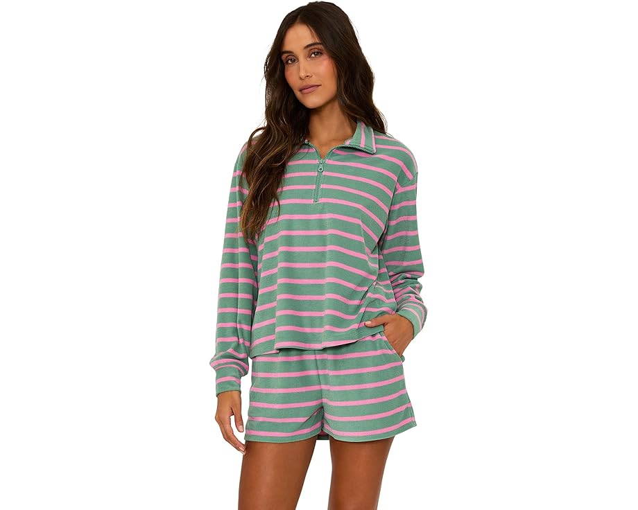ビーチライオット ストライプ レディース 【 BEACH RIOT SONIA TOP / SAGE BLOOM STRIPE 】 レディースファッション 水着 26,280円