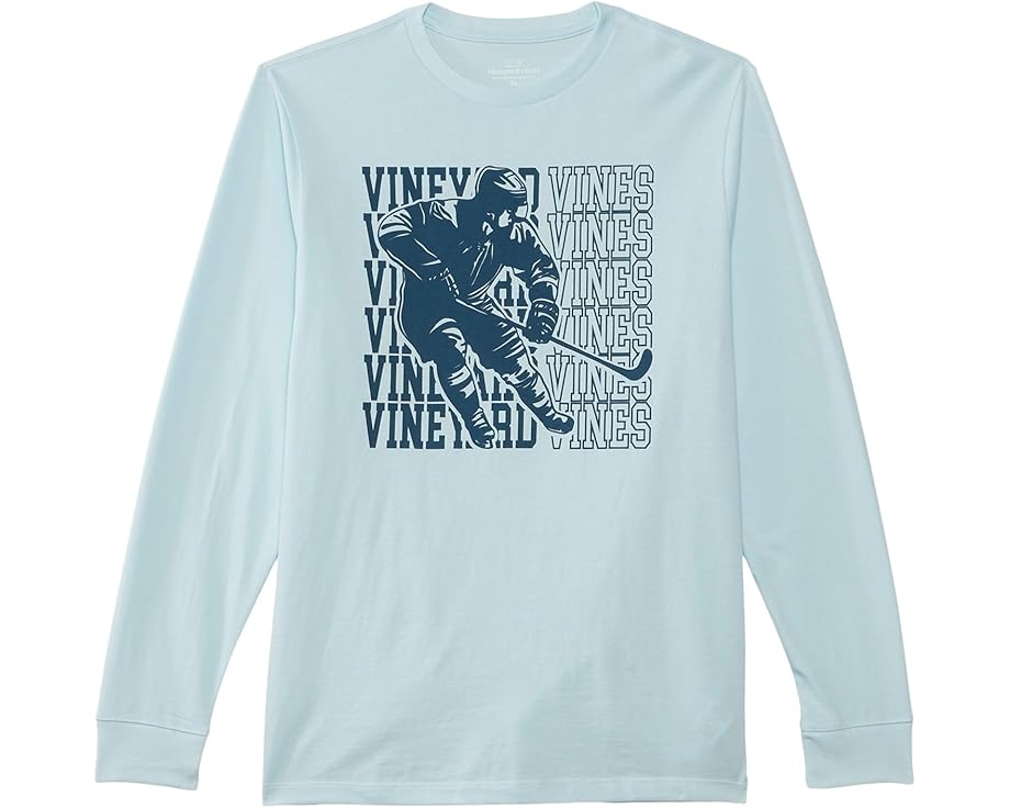 ヴィニヤードヴァインズ 捩り プルオーバー 天の原 長袖 御坊っちゃん キッズ 【 VINEYARD VINES VV HOCKEY PLAYER LONG SLEEVE TEE / PALE SKY 】 もの言う花 マタニティ トップス カットソー