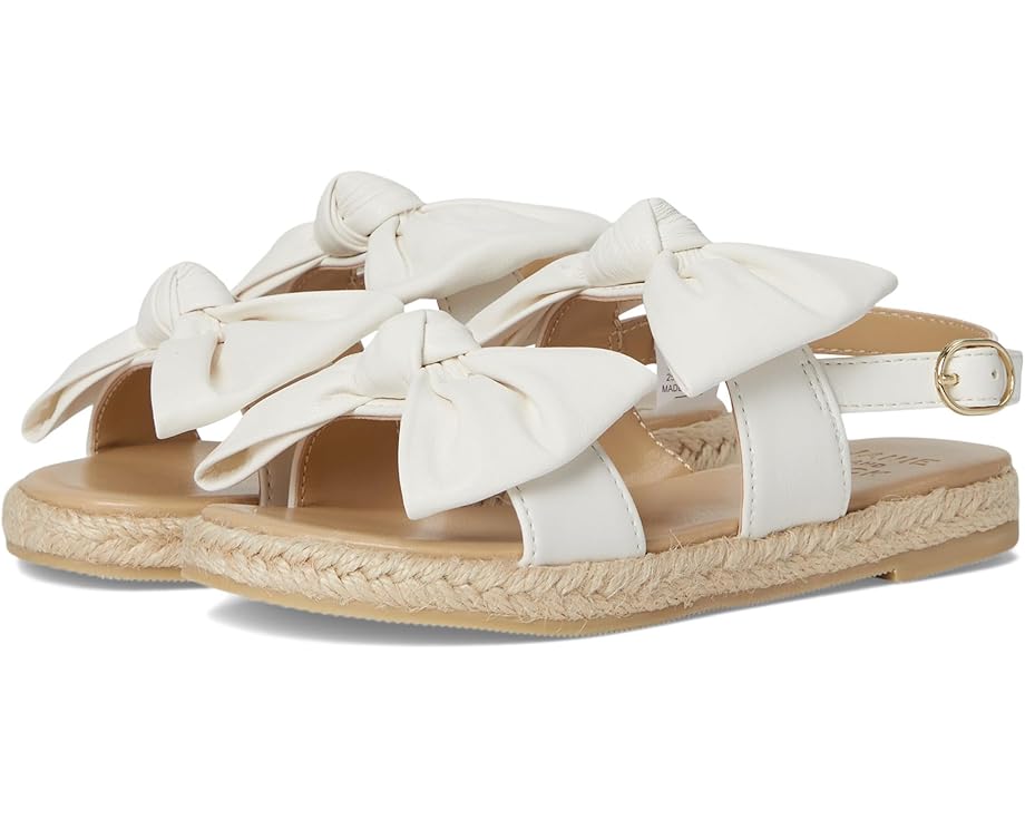 ジャニーアンドジャック 白色 ホワイト ジュニア キッズ 【 JANIE AND JACK BOW ESPADRILLE SANDAL / WHITE 】 ベビー マタニティ サンダル