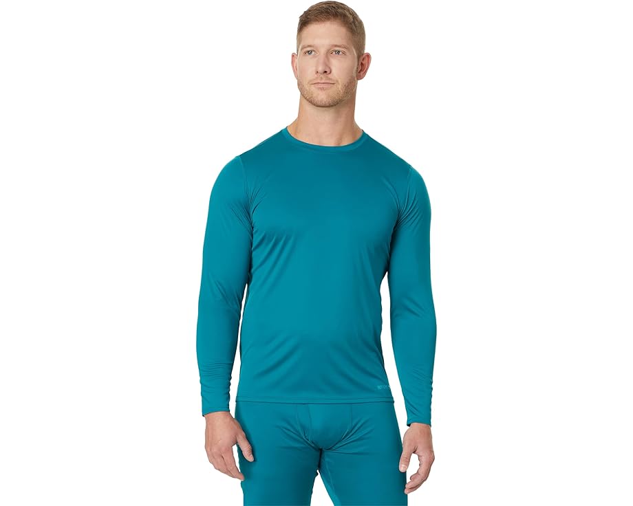 ホットチリーズ スキンズ ソリッド クルー 青色 ブルー メンズ 【 HOT CHILLYS PEACH SKINS SOLID CREW / AERIAL BLUE 】 メンズファッション トップス Tシャツ カットソー