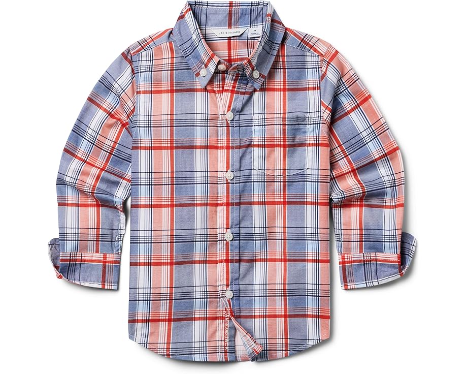 ジャニーアンドジャック ジュニア キッズ 【 JANIE AND JACK MADRAS PLAID SHIRT / MULTI COLOR 】 ベビー マタニティ トップス Tシャツ カットソー｜スニケス 11,592円