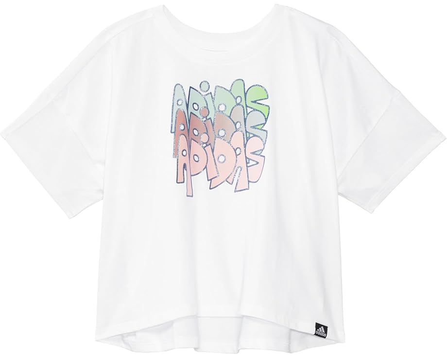 アディダス ボックス Tシャツ ジュニア キッズ 【 ADIDAS KIDS LOOSE BOX TEE S24 / WHT MULTI 】 ベビー マタニティ トップス カットソー|スニケス