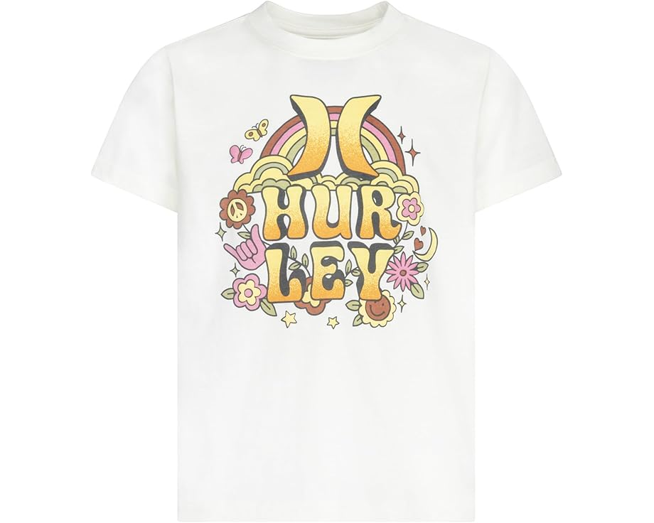ハーレー プルオーバー \u0026 お坊っちゃん キッズ 【 HURLEY KIDS PEACE LOVE TEE / MARSHMALLOW 】 もの言う花 マタニティ トップス カットソー