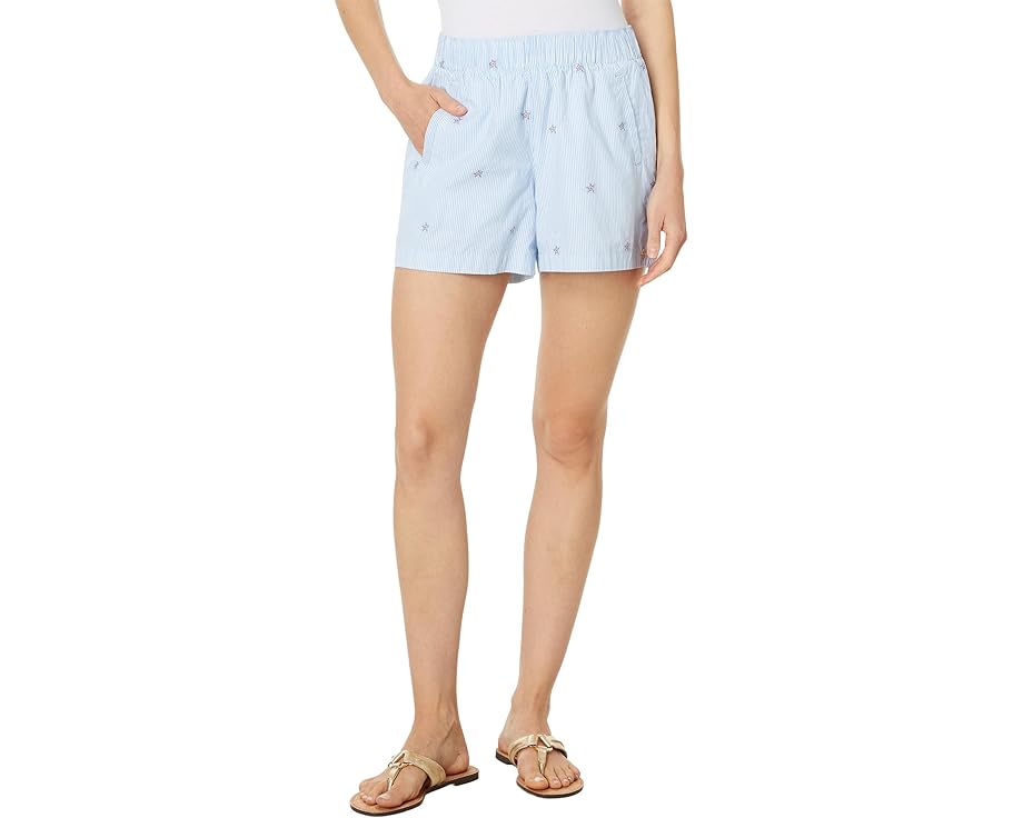 リリーピュリッツァー 青色 ブルー レディース 【 LILLY PULITZER LILO SHORT / HYDRA BLUE SEASIDE STAR JACQUARD 】 ブーツ