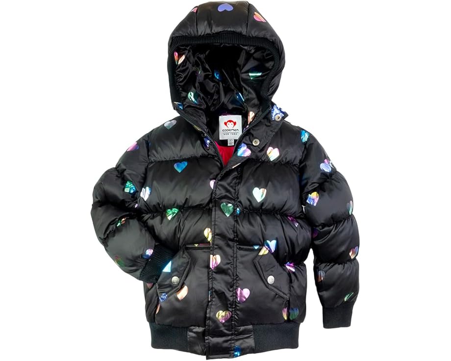 アパマン 虹色 レインボー ジュニア キッズ 【 APPAMAN KIDS PUFFY COAT / RAINBOW HEARTS 】 ベビー マタニティ ドレス