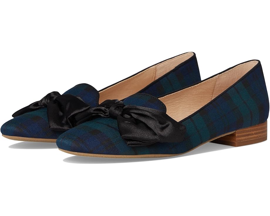 ジャックロジャース 置き目毛皮 レディース 【 JACK ROGERS BROOKLINE BOW LOAFERS - PLAID / MIDNIGHT TARTAN 】