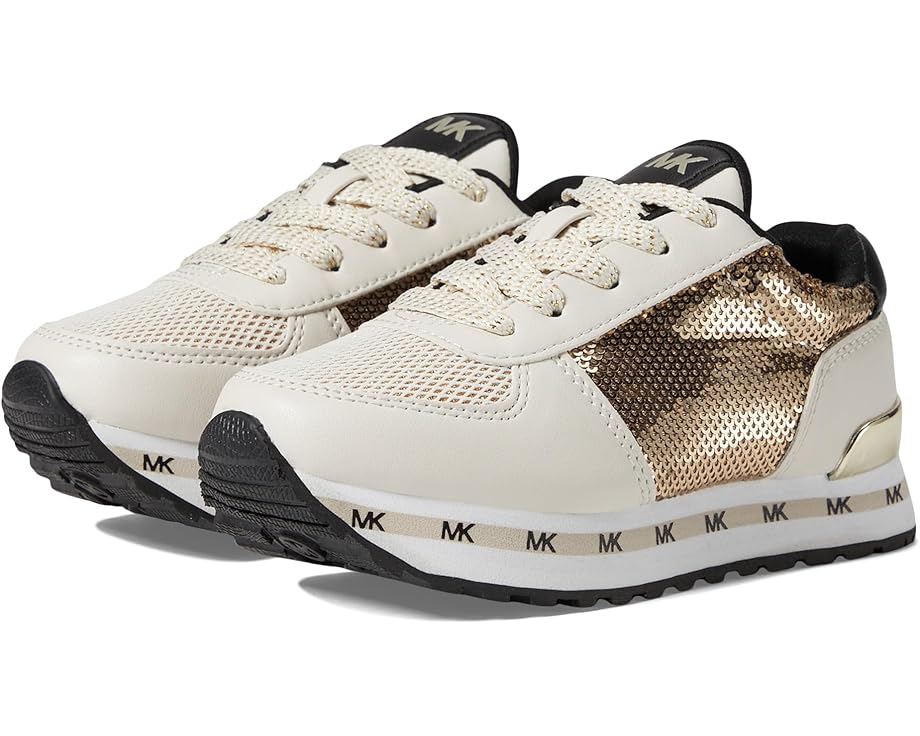 マイケルマイケルコース ゴールド ジュニア キッズ 【 MICHAEL MICHAEL KORS KIDS MONIQUE 2 / VANILLA PALE GOLD 】 ベビー マタニティ スニーカー|スニケス