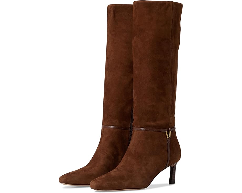 ベロニカ ご機嫌 ブーツ 赤銅色 赤銅色 スエードクロス スウェード レディース 【 VERONICA BEARD KENZIE HIGH SHAFT BOOTS / CEDAR BROWN SUEDE 】