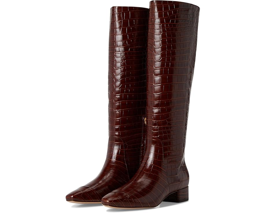 ベロニカ ハイ ブーツ レザー レディース 【 VERONICA BEARD CECILE HIGH SHAFT BOOTS / SEPIA CROC PRINT LEATHER 】