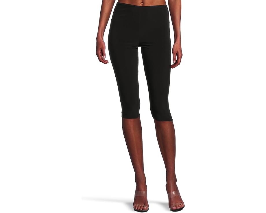 黒色 ブラック レディース 【 NORMA KAMALI CAPRI LEGGING W/O WAISTBAND / BLACK 】 レディースファッション ボトムス パンツ｜スニケス