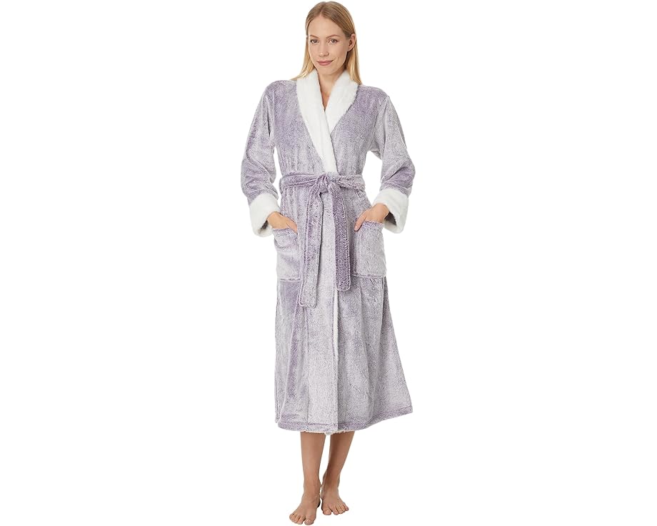 ナトリ レディース 【 N BY NATORI FROSTED CASHMERE ROBE / BLACKBERRY 】 肌付き 肌付き ナイト爵御召しもの ナイト爵 御部屋 パジャマ