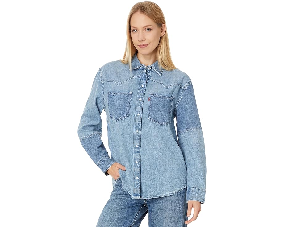 プレミアム ウェスタン LEVI\'S? レディース 【 LEVI\'S? PREMIUM TEODORA WESTERN SHIRT / CLEAN CRAFT 2 】 レディースファッション トップス Tシャツ カットソー|スニケス