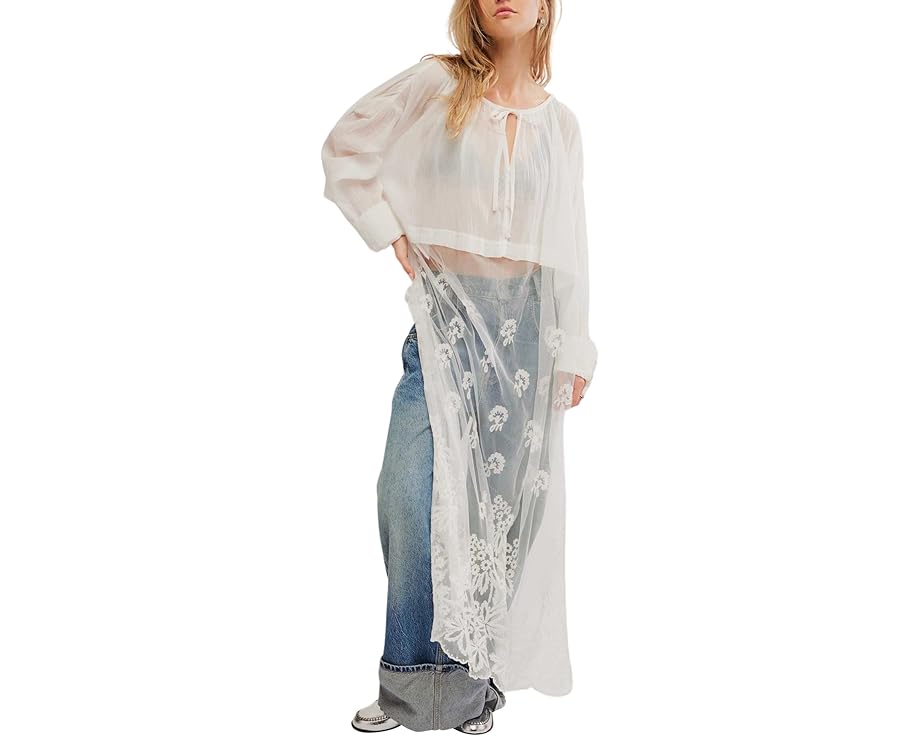 フリーピープル フリー 白色 ホワイト レディース 【 FREE PEOPLE WILLOW MAXI TOP / OPTIC WHITE 】 レディースファッション トップス Tシャツ カットソー|スニケス