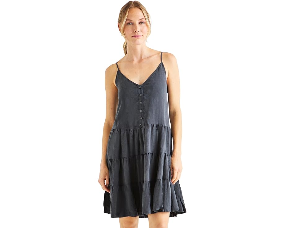 スプレンディッド ドレス レディース 【 SPLENDID SHANNON TIER MINI DRESS / LEAD 】 レディースファッション