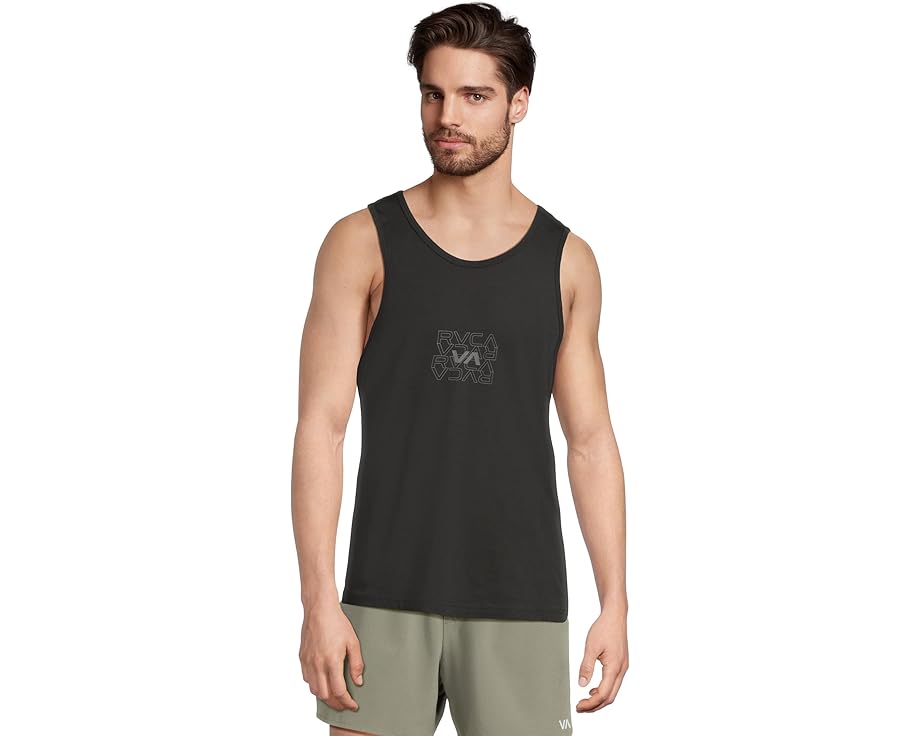 ルーカ タンクトップ 黒色 ブラック メンズ 【 RVCA PIN FLIP TANK / BLACK 】 メンズファッション トップス Tシャツ カットソー