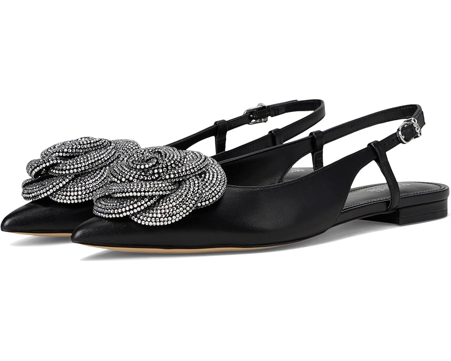マイケルマイケルコース 黒色 ブラック レディース 【 MICHAEL MICHAEL KORS ELODIE SLING FLAT / BLACK 】