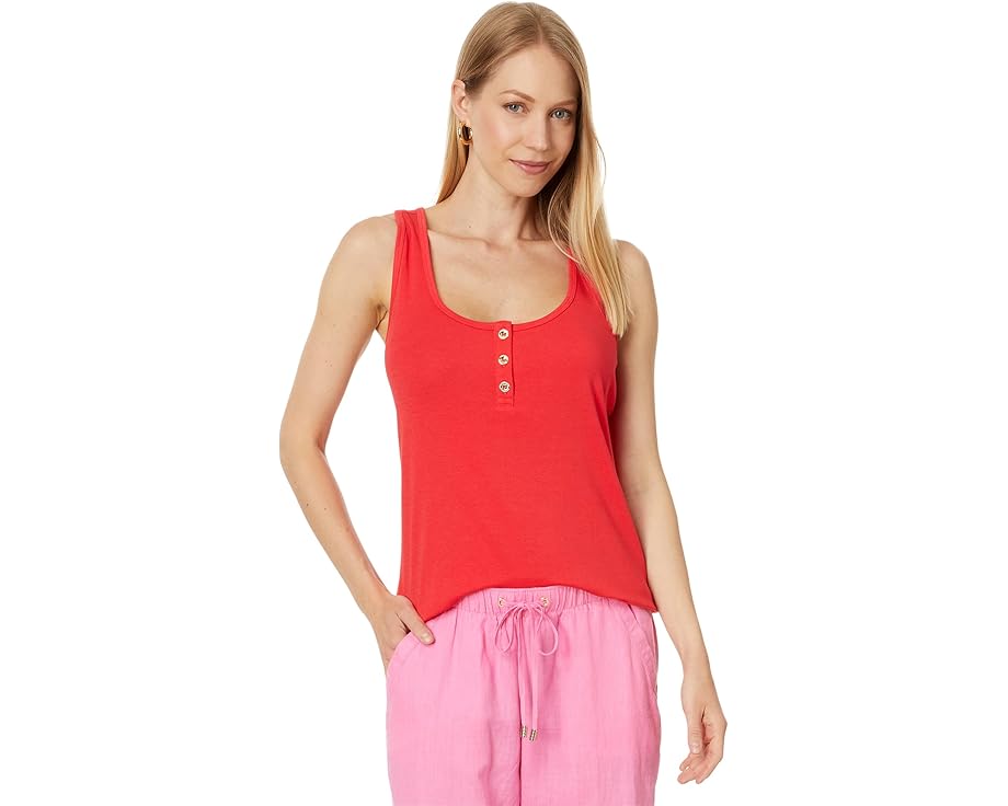リリーピュリッツァー ニット 赤 レッド レディース 【 LILLY PULITZER SERA KNIT TOP / MIZNER RED 】 レディースファッション トップス Tシャツ カットソー｜スニケス