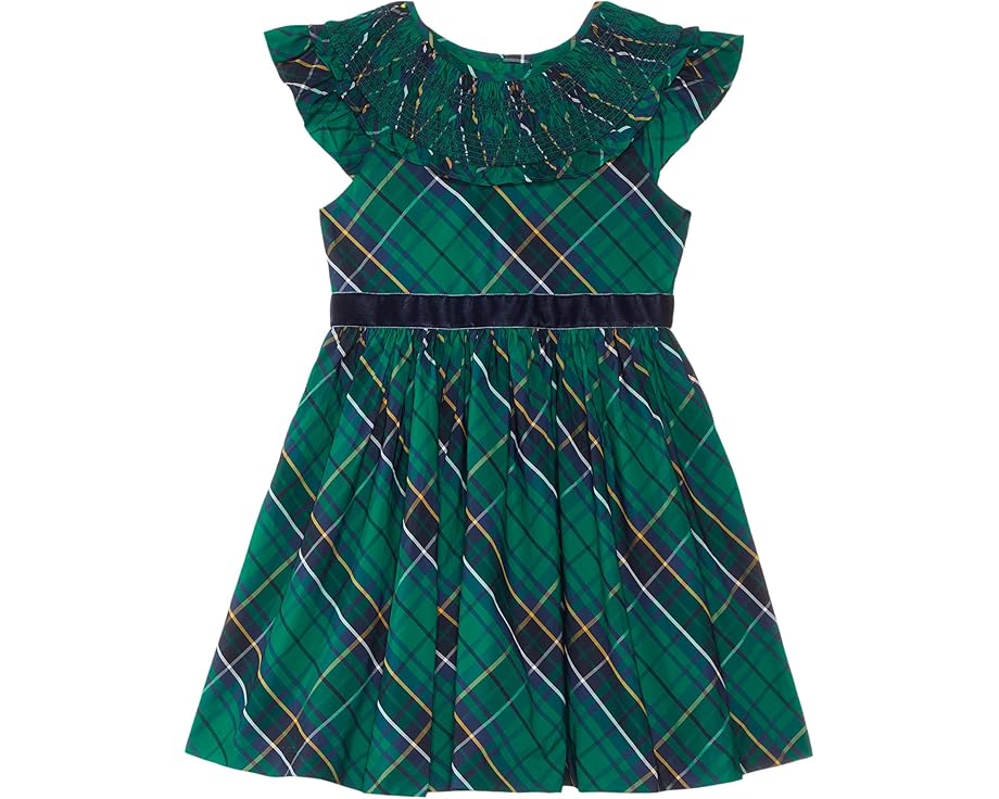 ジャニーアンドジャック 緑 グリーン ドレス ジュニア キッズ 【 JANIE AND JACK GREEN PLAID DRESS / 】 ベビー マタニティ