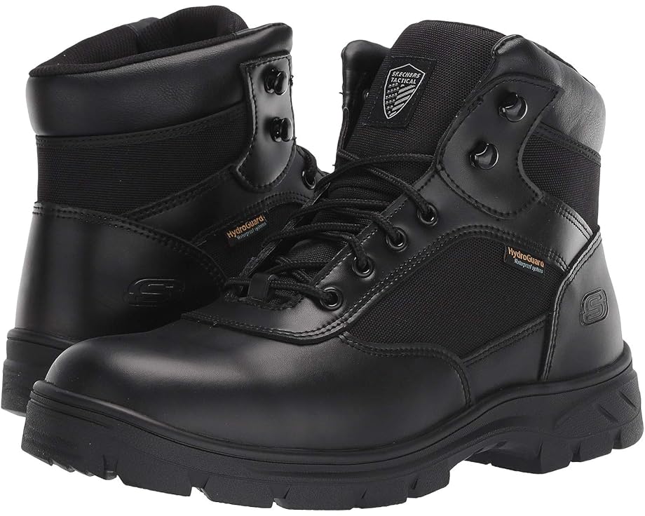 スケッチャーズ ワーク スケッチャーズ 黒色 ブラック メンズ 【 SKECHERS WORK WASCANA - BENEN WP TACTICAL / BLACK 】 ブーツ