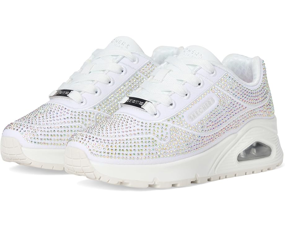 スケッチャーズ 白色 ホワイト ジュニア キッズ 【 SKECHERS KIDS UNO GEN1 - DISCO RAVE 310319L / WHITE 】 ベビー マタニティ スニーカー