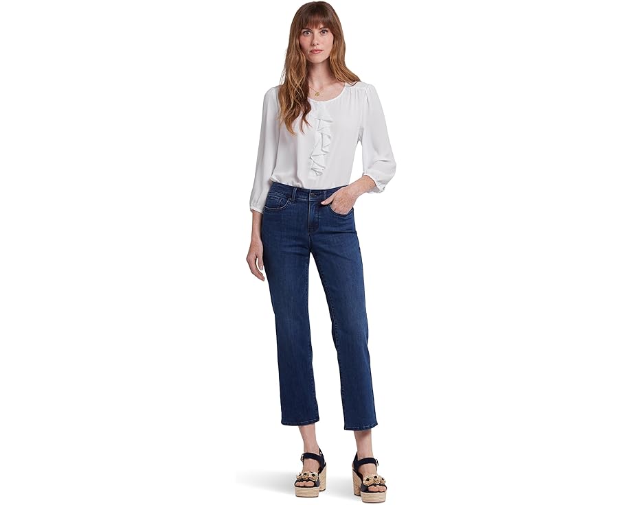 エヌワイディージェイ 【小さめ】 ジーンズ ブルース レディース 【 NYDJ PETITE MARILYN STRAIGHT ANKLE JEANS IN IBIZA BLUES / IBIZA BLUES 】 ブーツ