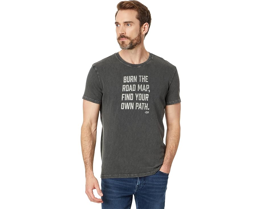 ラッキーブランド 黒色 ブラック メンズ 【 LUCKY BRAND COLE HOUSER BURN / JET BLACK 】 メンズファッション トップス Tシャツ カットソー