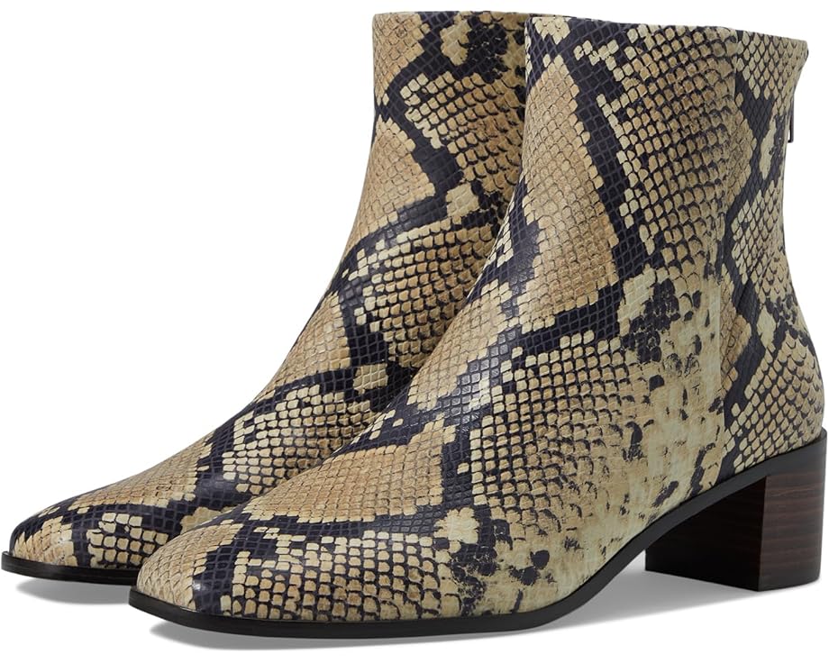 メイドウェル ブーツ レザー アイボリー レディース 【 MADEWELL THE ESSEX ANKLE BOOT IN SNAKESKIN-STAMPED LEATHER / IVORY MULTI 】|スニケス