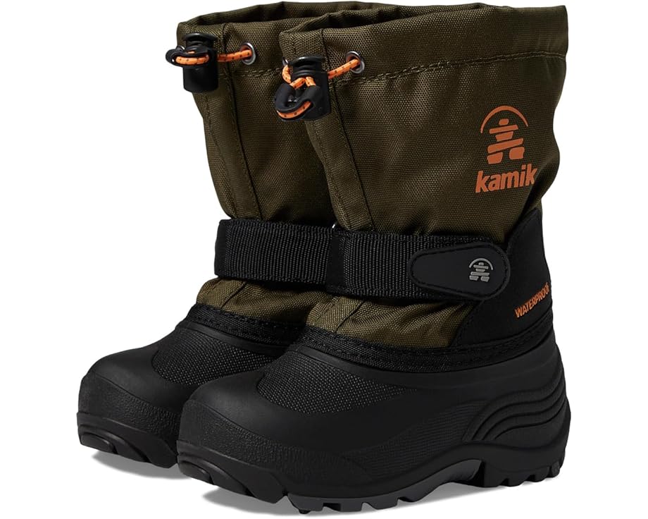 カミック オリーブ お坊っちゃん キッズ 【 KAMIK KIDS WATERBUG 5 / DARK OLIVE 】 もの言う花 マタニティ ブーツ